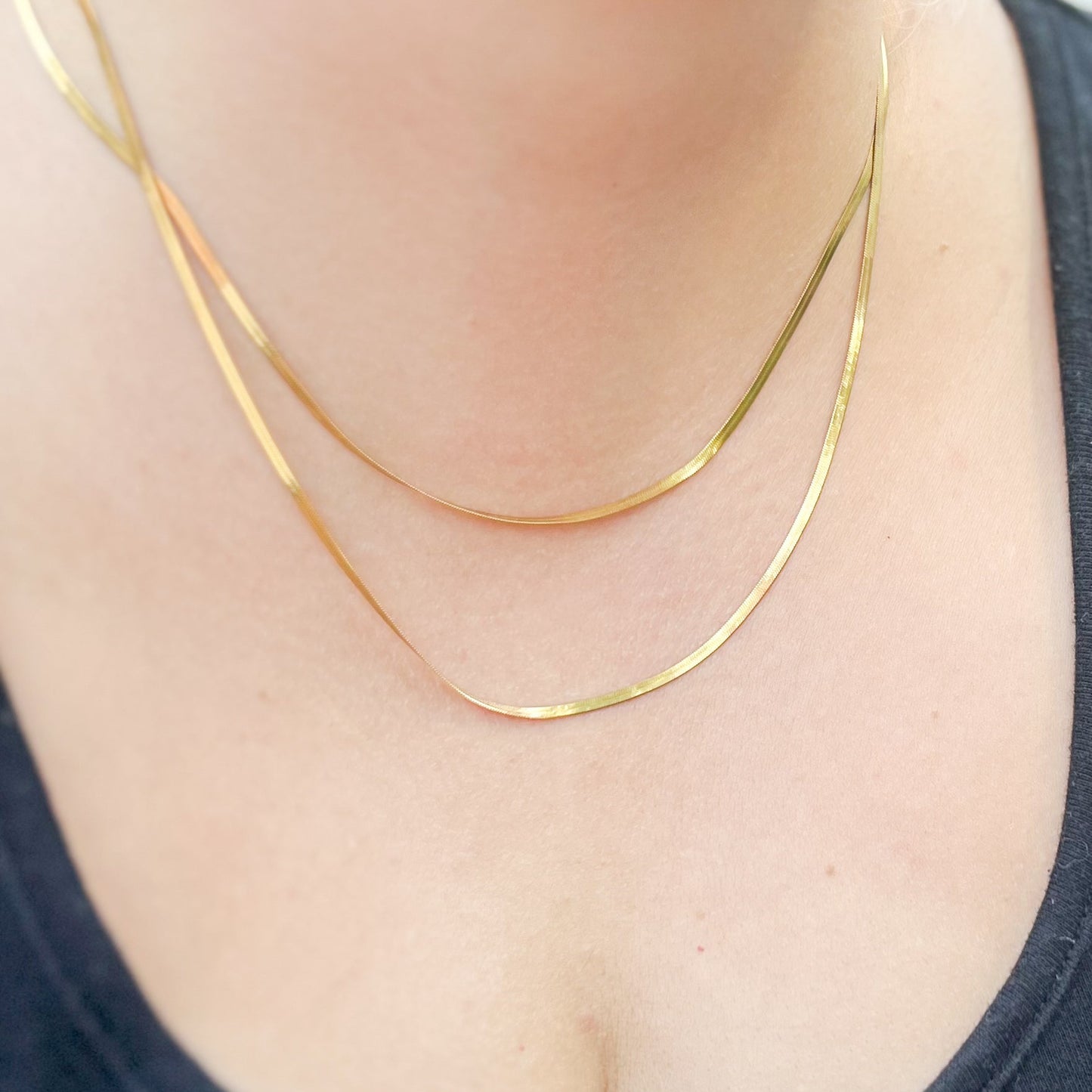 Layered Snake Chain Necklace