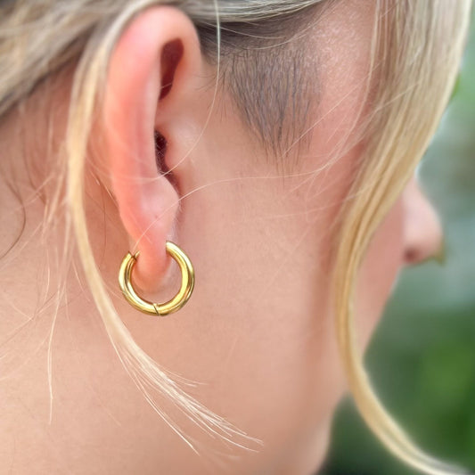 Gold Infinity Hoop