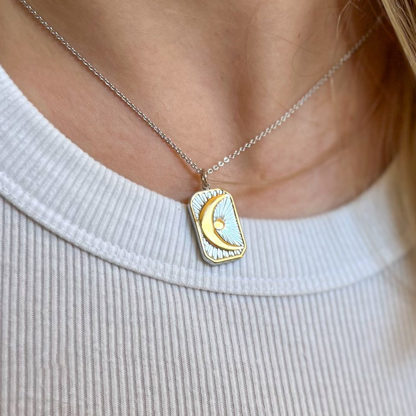 Silver Moon Necklace