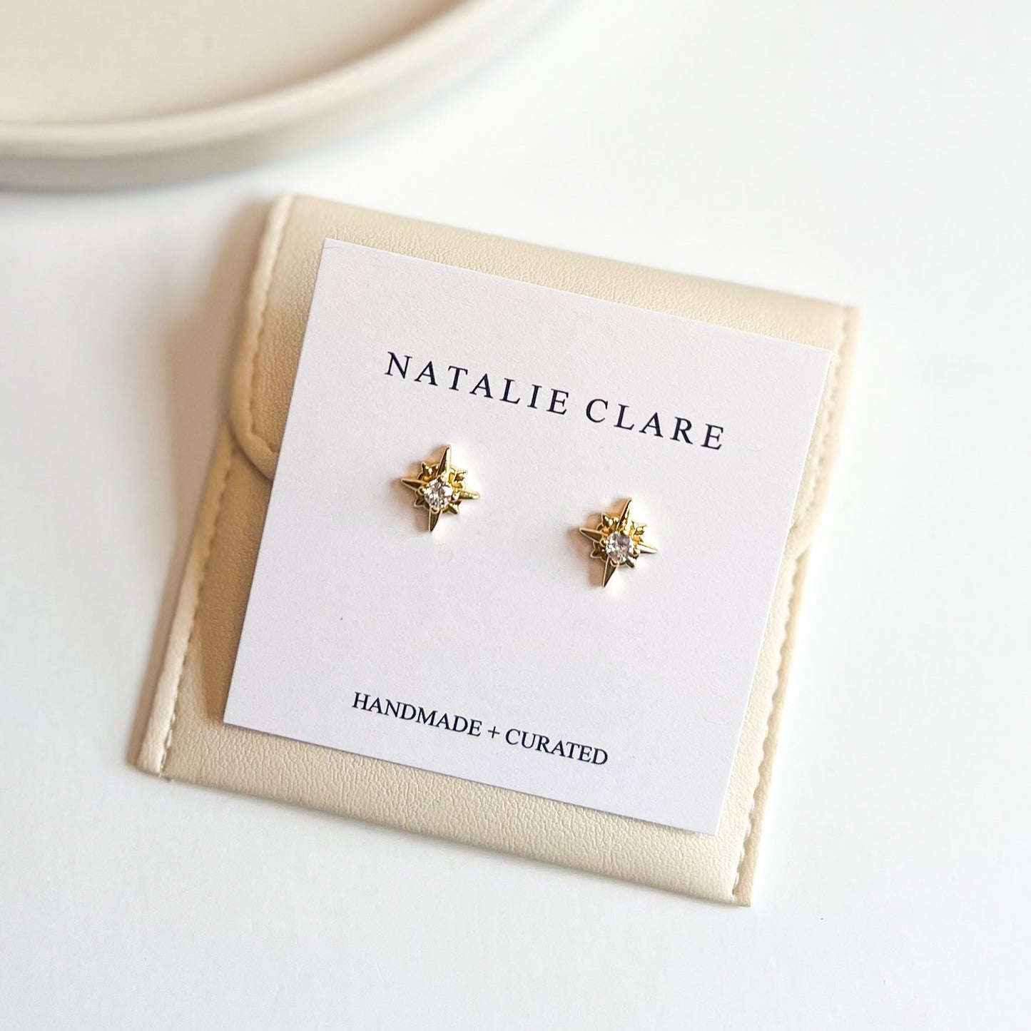 Compass Star Stud Earrings