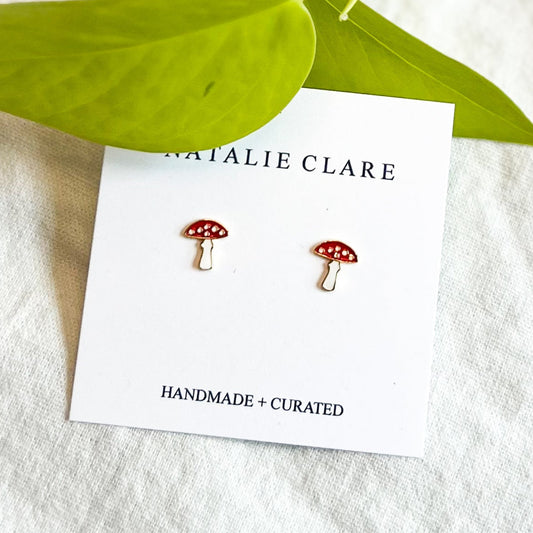 Mushroom Stud Earring
