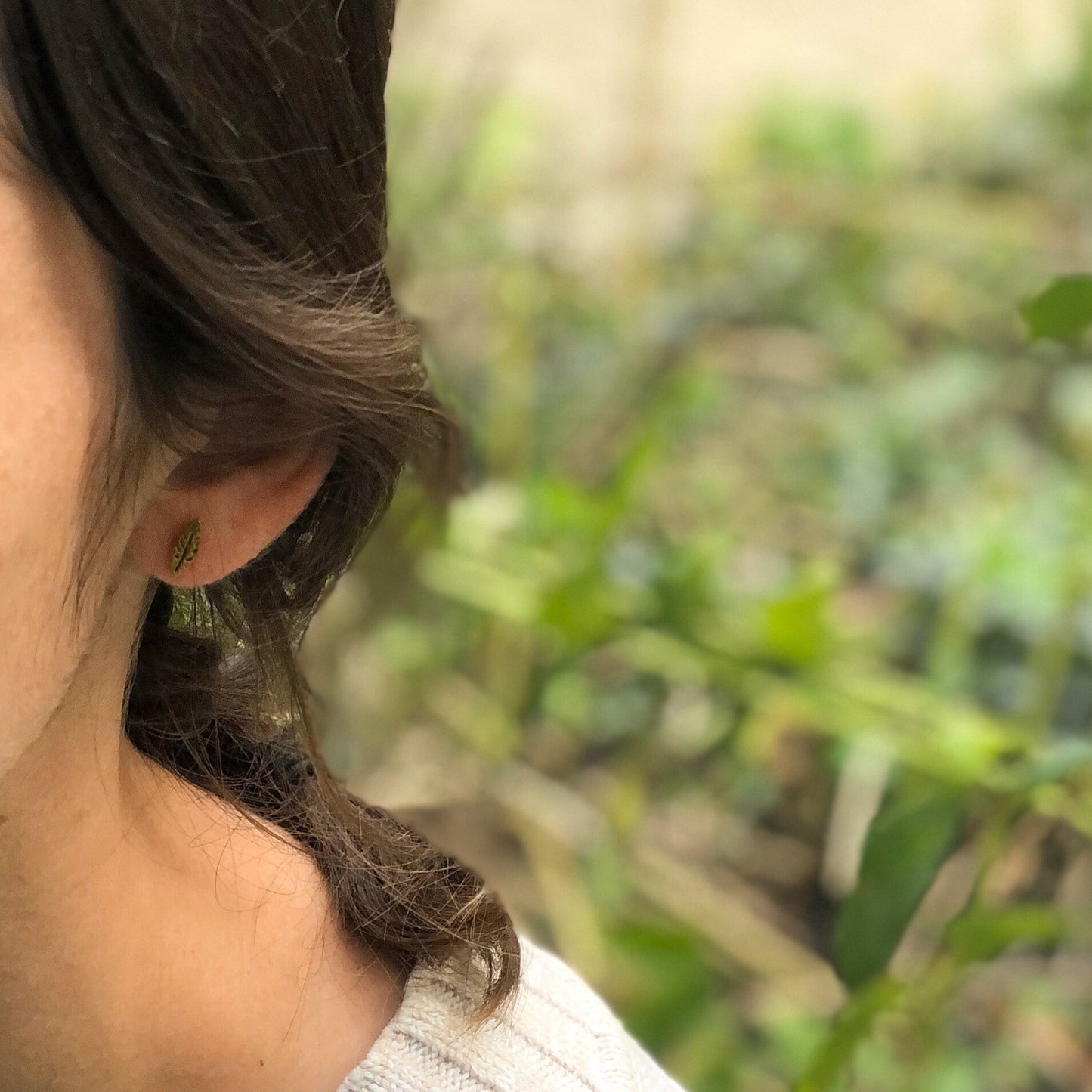 Dainty Leaf Stud Earring